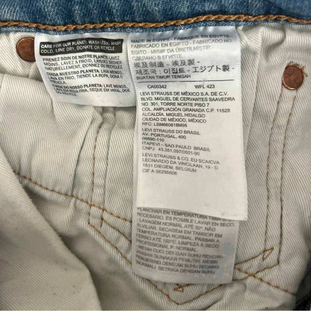 LEVI’s Premium 511 Men's Jeans 32/34 Slim Fit Blue Distressed Vintage